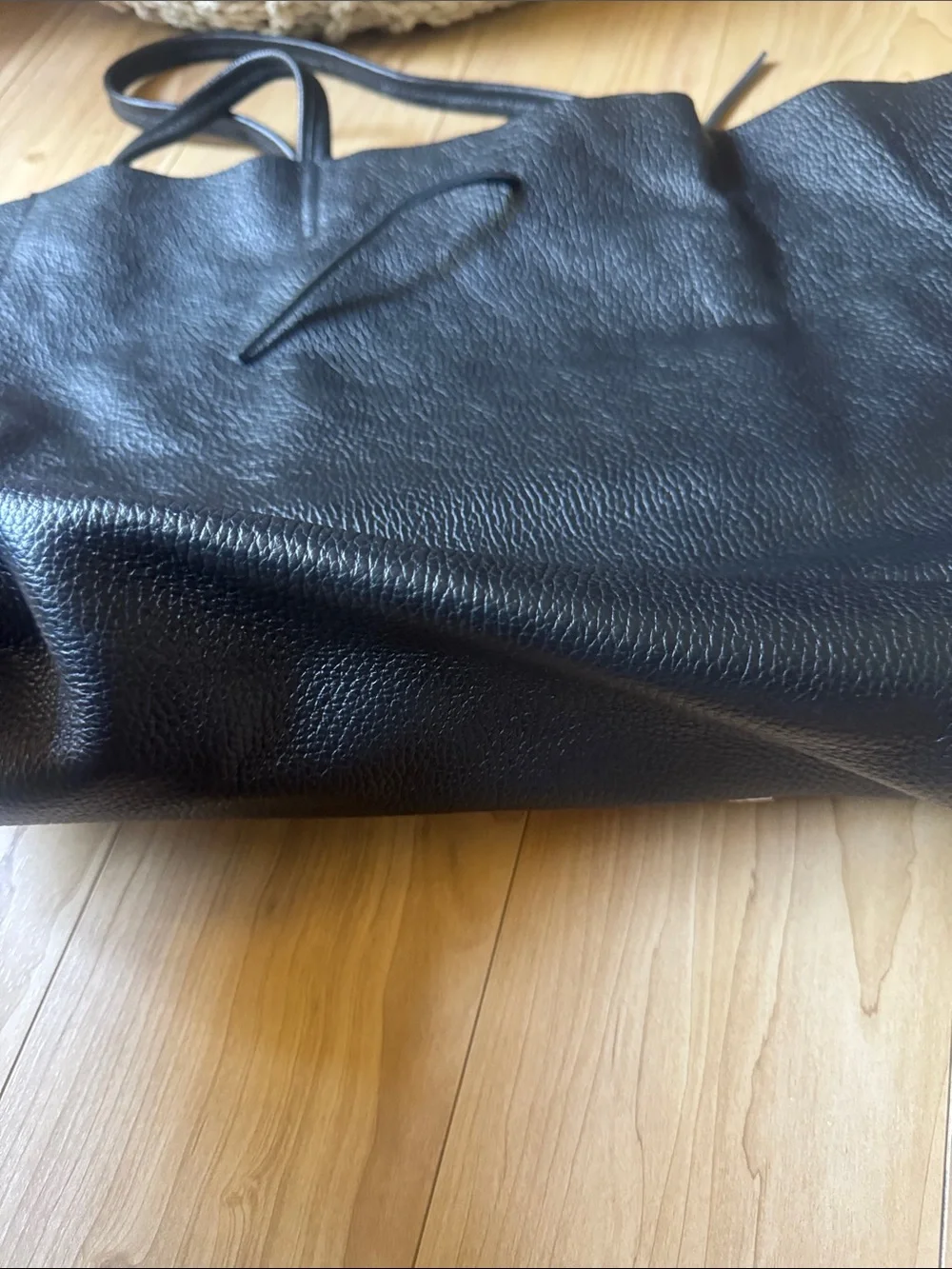 Egerton Italian Leather Shopper - Black  - ACT III
